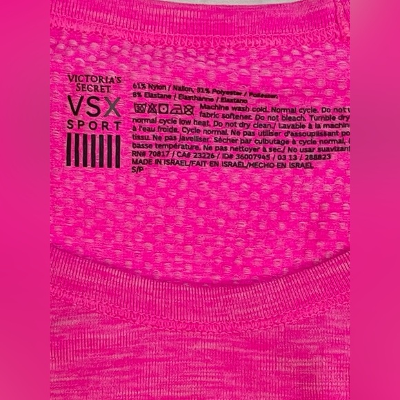 Women’s size small. Victoria’s Secret VSX athletic long sleeve. Hot pink - Picture 4 of 4